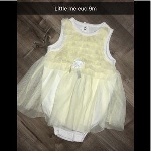 Little me skirted bodysuit 9m